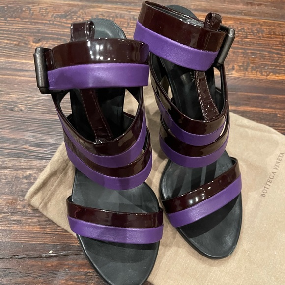 Auth Bottega Veneta Purple Heels - Picture 2 of 10